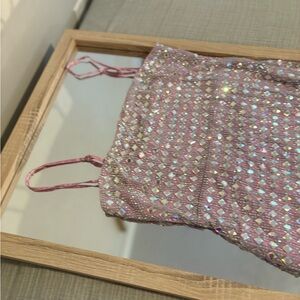 Oh Polly Iridescent Fabric Dress